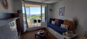 Balkón nebo terasa v ubytování Port-Vendres, Appartement climatisé Vue Mer ! Le port à 3 minutes !