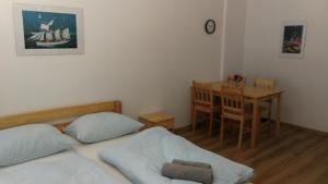 Postel nebo postele na pokoji v ubytování Apartmány Orlík - Loužek