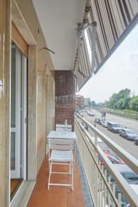 Ein Balkon oder eine Terrasse in der Unterkunft appartamento incantevole sui navigli