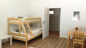 Postel nebo postele na pokoji v ubytování Apartmány Orlík - Loužek