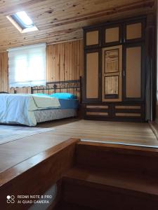 En eller flere senge i et værelse på Hamsiköy dubleks doğa manzaralı konaklama