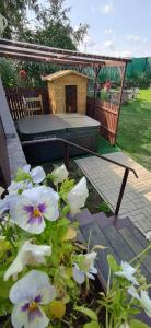 Balkón nebo terasa v ubytování Welness, Holiday Cheb-Skalka