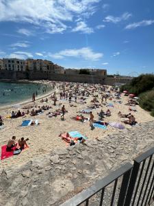 a large group of people on a beach at Voyage du rêve in Antibes