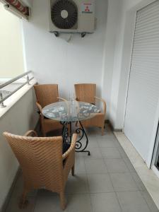 Ein Sitzbereich in der Unterkunft delux apartman centar split croacia
