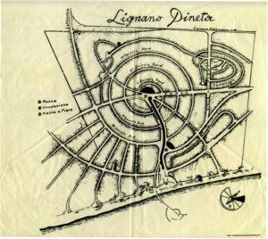 a drawing of a diagram of a centrifilus at ARThouse ANNA Villa in Lignano Sabbiadoro