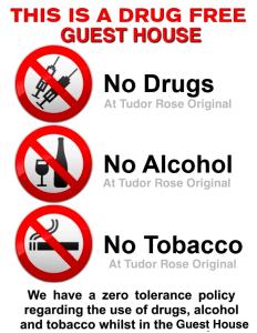 a group of street signs on a building at Tudor Rose Original - Only For Families With Childrens - - - - - - - - - - - Room Only - - - - - - - - - - Friends - Couples and Large Groups not Allowed at any cost in Blackpool