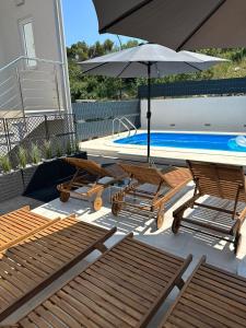 Bazén v ubytování Villa Milena-with a pool nebo v jeho okolí