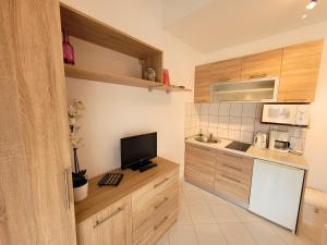 Kuchyňa alebo kuchynka v ubytovaní Apartment Jelena Vir