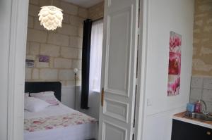 Postel nebo postele na pokoji v ubytování LA Terrasse façon Giverny - GITE 2 personnes -