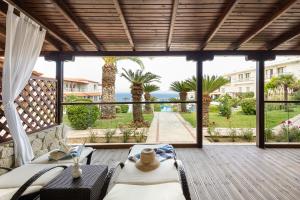 Balkón nebo terasa v ubytování Blue Bay Halkidiki