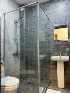 Koupelna v ubytování Hotel mia Telavi