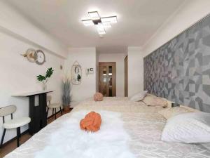 Posteľ alebo postele v izbe v ubytovaní K Shinjuku area-MAX 4p-新宿中心地域-步行可到新宿大久保歌舞伎町-可住4人