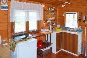 Köök või kööginurk majutusasutuses Chata Eva Ralsko