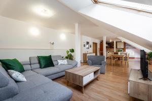 Χώρος καθιστικού στο Apartmány Frýda