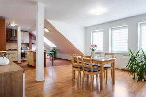 Η κουζίνα ή μικρή κουζίνα στο Apartmány Frýda
