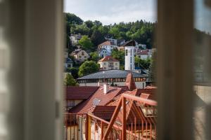 Γενική άποψη της πόλης Luhacovice ή θέα της πόλης από  αυτό το διαμέρισμα