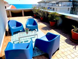 Posezení v ubytování Blue Moon Penthouse