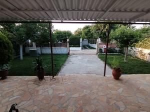A garden outside Tota's Family House