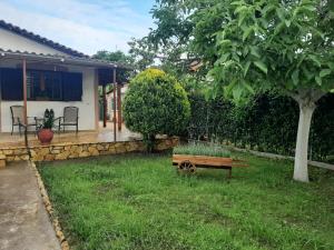 A garden outside Tota's Family House