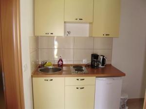 Kuchyň nebo kuchyňský kout v ubytování Apartments Roko