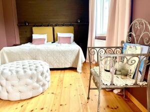 Postel nebo postele na pokoji v ubytování Klimpfjällsgården Hotel & Restaurant