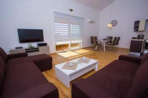 Et opholdsområde på Amazing apartment**** with best sea view in Trogir