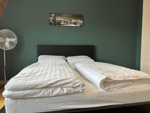 Postel nebo postele na pokoji v ubytování Studio Apartment near Linz Main Train Station