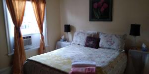 a bedroom with a bed and a window at Australis Guest House in Ottawa