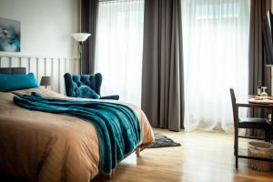 Ένα ή περισσότερα κρεβάτια σε δωμάτιο στο Modernes Apartment