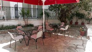 Patio nebo venkovní prostory v ubytování Pension Nikolas