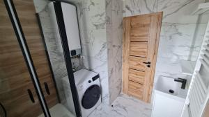 Koupelna v ubytování Horský apartmán Karlovice