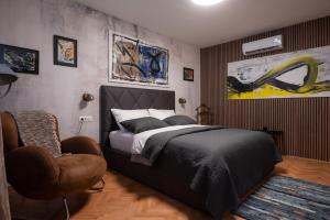 Ein Bett oder Betten in einem Zimmer der Unterkunft Queen Apartment Zadar