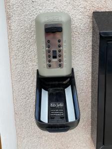a soap dispenser on the side of a wall at Middlecroft in Chesterfield