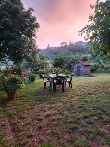 A garden outside L'oca Nera