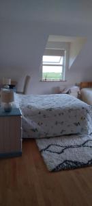 Postel nebo postele na pokoji v ubytování Sea view room..