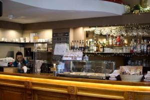 The lounge or bar area at Minoa Athens Hotel