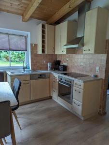 Kuchyň nebo kuchyňský kout v ubytování Ferienwohnung Trixi