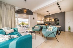 Χώρος καθιστικού στο Luxury apartment Sun with private Pool and Jacuzzi