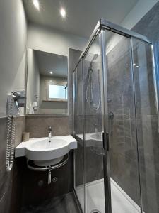 Koupelna v ubytování Hotel Sissi