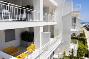 a view of the balconies of a building at COLOR DREAM RESIDENCE Case Vacanza Monopoli in Monopoli