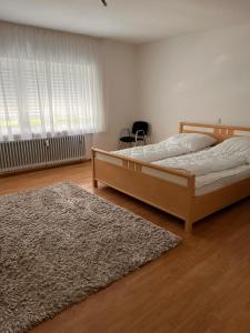 Postel nebo postele na pokoji v ubytování Ferien am Maar