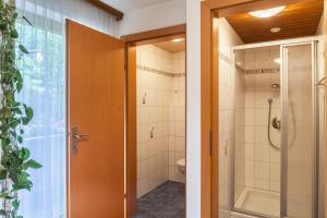A bathroom at Ferienwohnung Dornauer