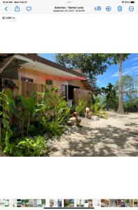 a picture of a house with plants in front of it at Tabique by the Sea in Asturias