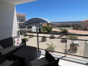 Balkón alebo terasa v ubytovaní Superbe appartement à Saint Pierre la Mer
