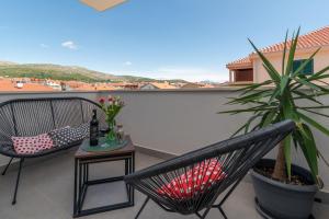 Balkón nebo terasa v ubytování Apartmani Luce Trogir