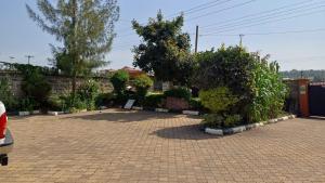 a courtyard with a bunch of bushes and trees at Nakuru Lovely 2bedroom Master ensuite in Nakuru