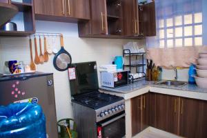 Kjøkken eller kjøkkenkrok på Bracha Furnished Apartments Nakuru City