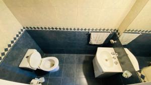 La salle de bains est pourvue de toilettes et d'un lavabo. dans l'établissement Duplex Sarmiento, à Olavarría