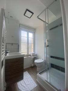 Ванна кімната в Il y a de l'amour dans l'air - studio lit king size