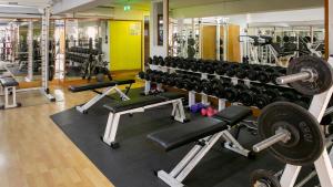Fitness centrum a/nebo fitness zařízení v ubytování Cleopatra Hotel